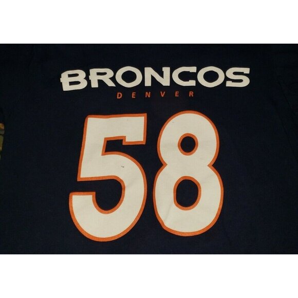 Denver Broncos NFL Von Miller T-Shirt #58 Size 8 child                        B2 - Picture 1 of 7
